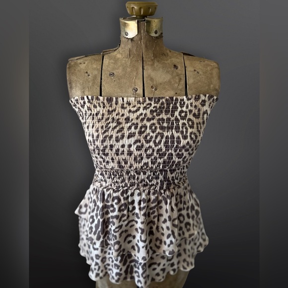 ⚡️CHASER⚡️ Leopard Print Cropped Tube Top - Picture 2 of 6